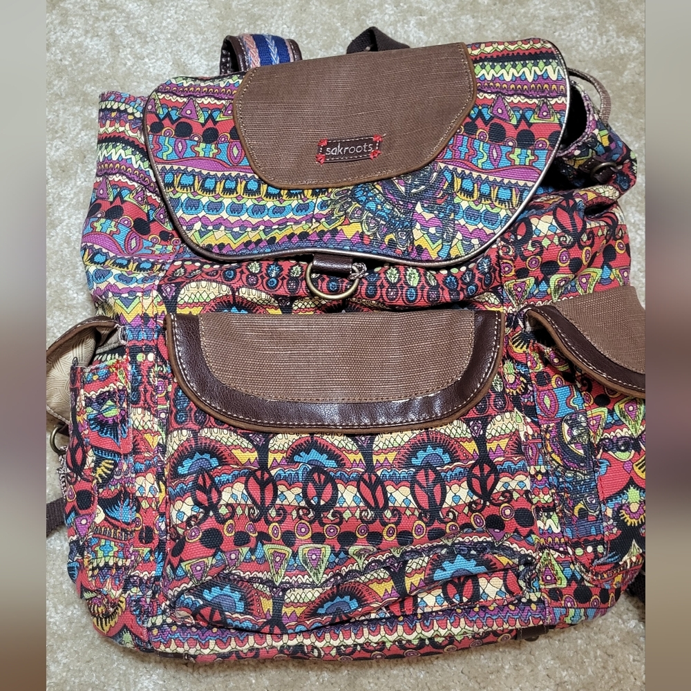Sakroots Vibrant Patterned Backpack